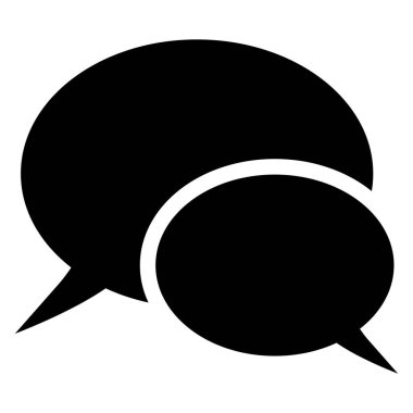 Chat icon vector illustration . Speech bubble sign