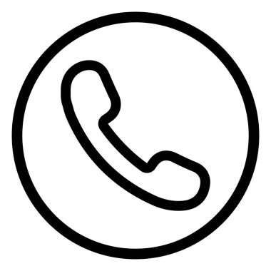 Call icon symbol for web sites and app . Phone icon . Contact icon in circle