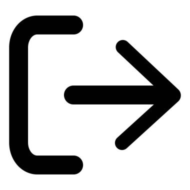 Logout icon. Exit icon vector in trendy style. Vector illustration.