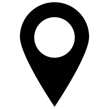map pointer icon vector . destination icon . location sign