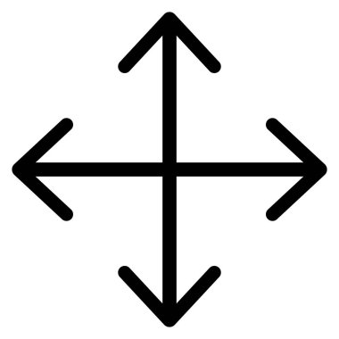 move icon arrow drag symbol vector , direction arrows