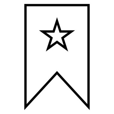 Bookmarks line vector icon . Favorite icon vector