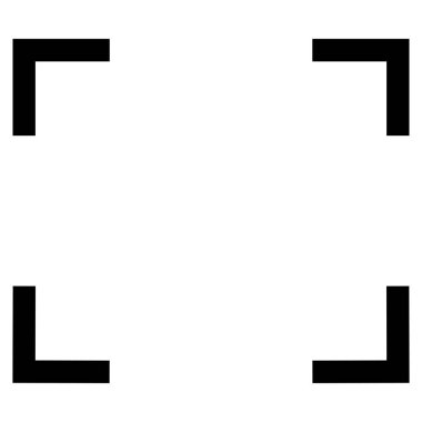 Camera lens icon vector isolated on white background