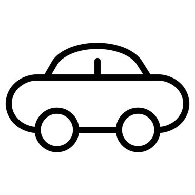 Car icon vector. Side, vehicle, automobile sign. Transport concept.