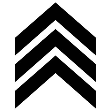 chevron icon vector illustration isolated on white background . EPS 10.