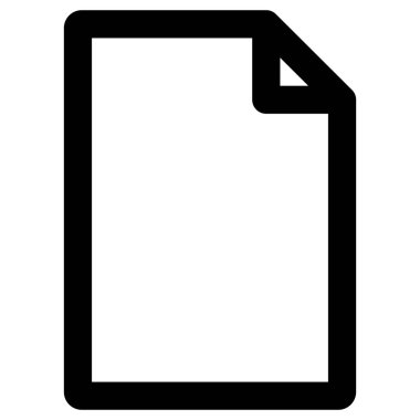 Document icon in simple style isolated on background. Document icon page symbol for web sites and app . Paper document icon.