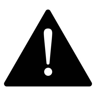 Danger warning icon vector. Risk sign. Information sign. Exclamation icon. Alert sign. Alarm sign. Error message. Notice icon. Attention symbol