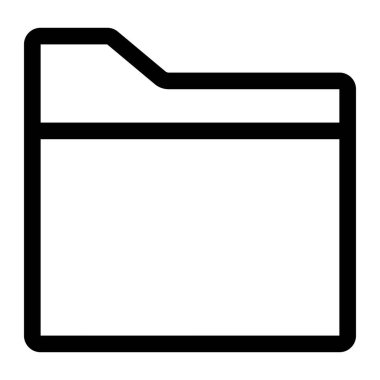 Folder icon isolated on white background vector , eps10