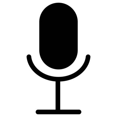 Microphone icon in trendy style isolated on white background for your web site design
