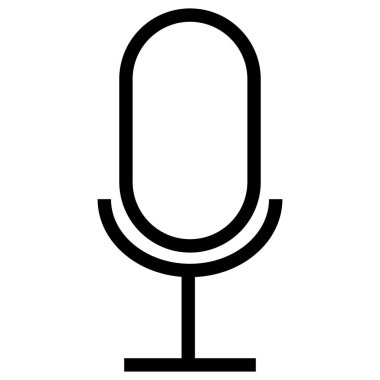 Microphone icon vector. Voice recorder symbol