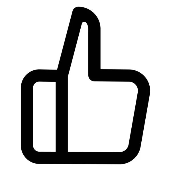 Thumbs Icon Vector Symbol Social Media Websites App — стоковый вектор