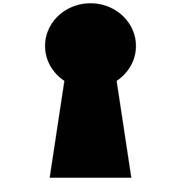 Lock Icon Key Hole Icon Vector Isolated White Background — Stockvektor
