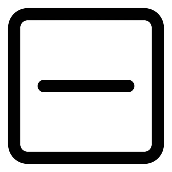 Square Icon Vector Remove Square Icon App Design — Διανυσματικό Αρχείο