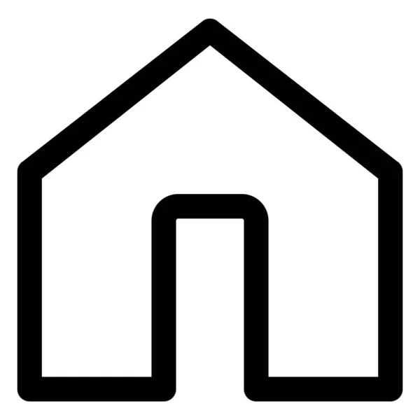Haus Ikone Vektor Baugeschäft Versicherung Smart Home Logotyp Gestaltungselement Einfache — Stockvektor