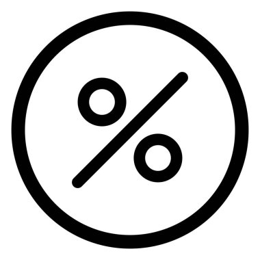 Percentage icon vector. Simple discount sign