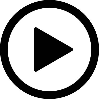 video player icon vector . Play button icon