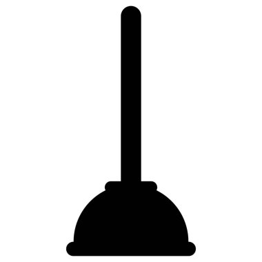 Plunger toilet icon vector, plumbing