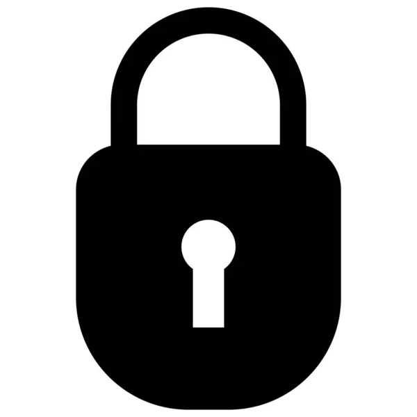 Padlock Icon Vector Safety Sign Lock Icon — Archivo Imágenes Vectoriales
