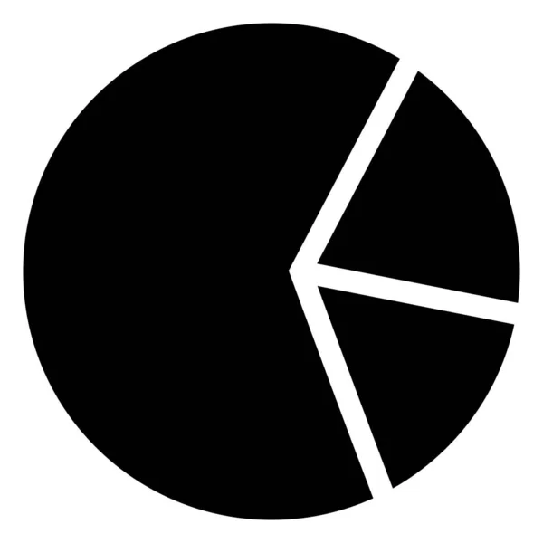 Pie Chart Icon Vector Isolated White Background — Stok Vektör