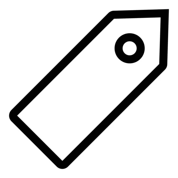 Price Tag Icon Vector White Background — Διανυσματικό Αρχείο