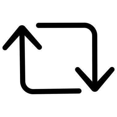 Arrow retweet icon vector , for apps and websites