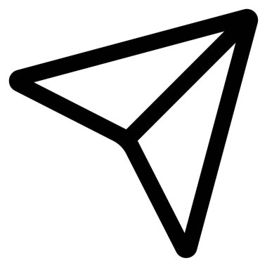 Send icon vector design symbol illustration isolated on white background