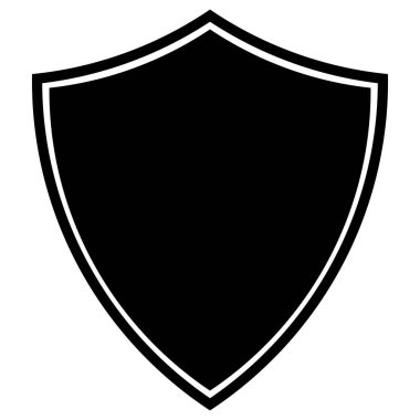 Shield icon vector . Security symbol . Protection sign