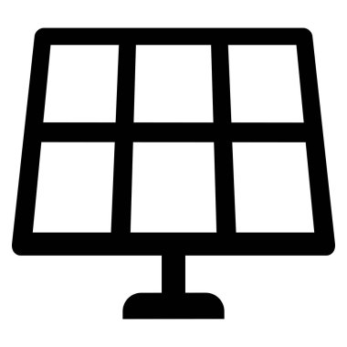 Solar energy panel icon. Solar panel icon vector illustration