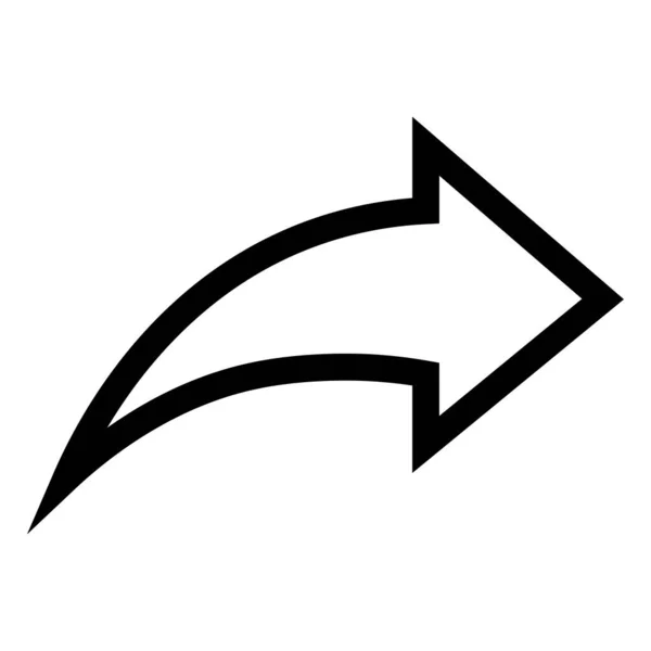 Share Icon Symbol Vector Line Style White Background — Stockový vektor