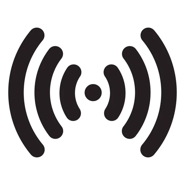 Signal Icon Vector Isolated White Background Wireless Sign Radio Signal — Stockvektor