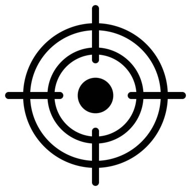 hedef simge beyaz arkaplanda modada izole edildi