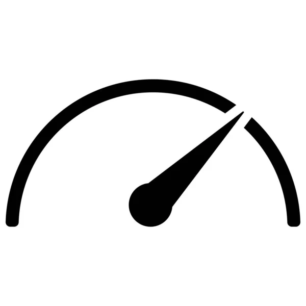 Tachometer Snelheidsmeter Indicator Pictogram Vector Snelheidsteken — Stockvector