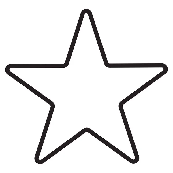 Étoile Icône Préférée Étoile Icône Vecteur Sur Fond Blanc — Image vectorielle