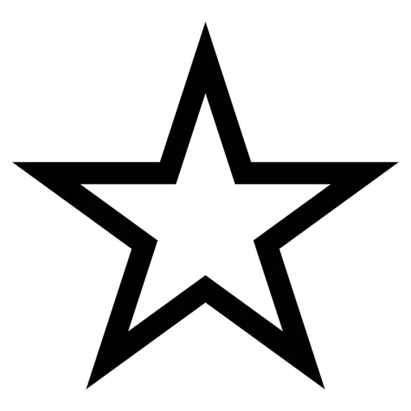 Icône Étoile Noire Étoile Symbole Préféré Icône Récompense — Image vectorielle