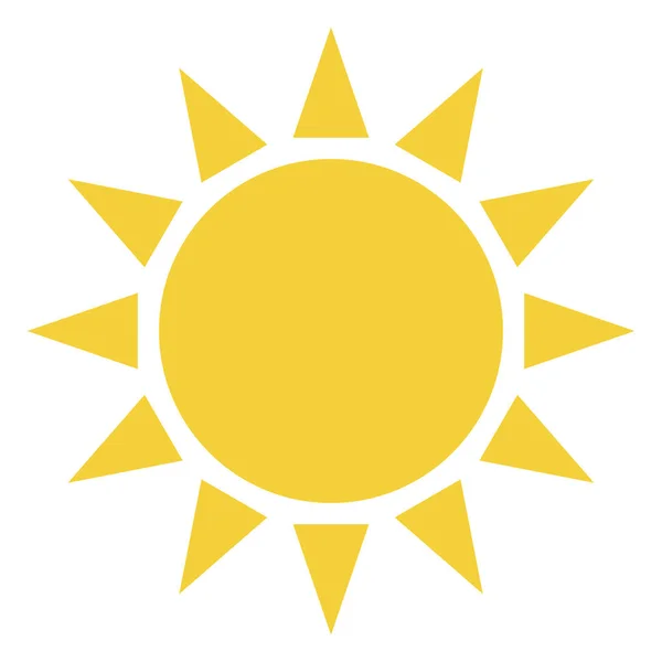 Иллюстрация Солнца Вектор Икон Лета Солнца — стоковый вектор