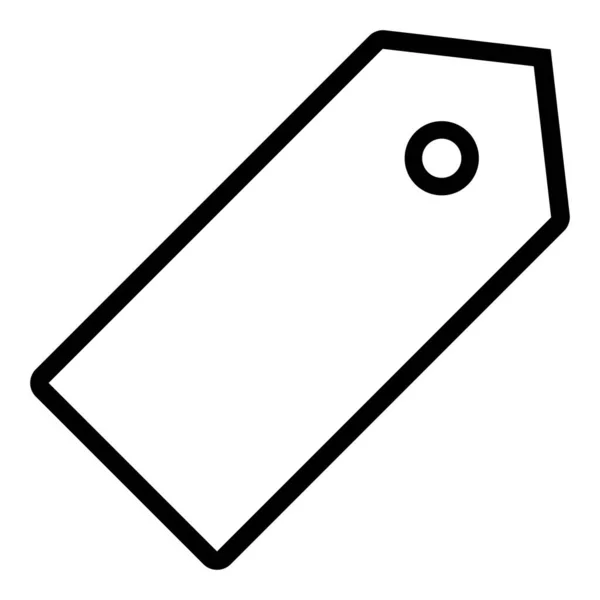 Price Tag Icon Vector White Background — Stockový vektor