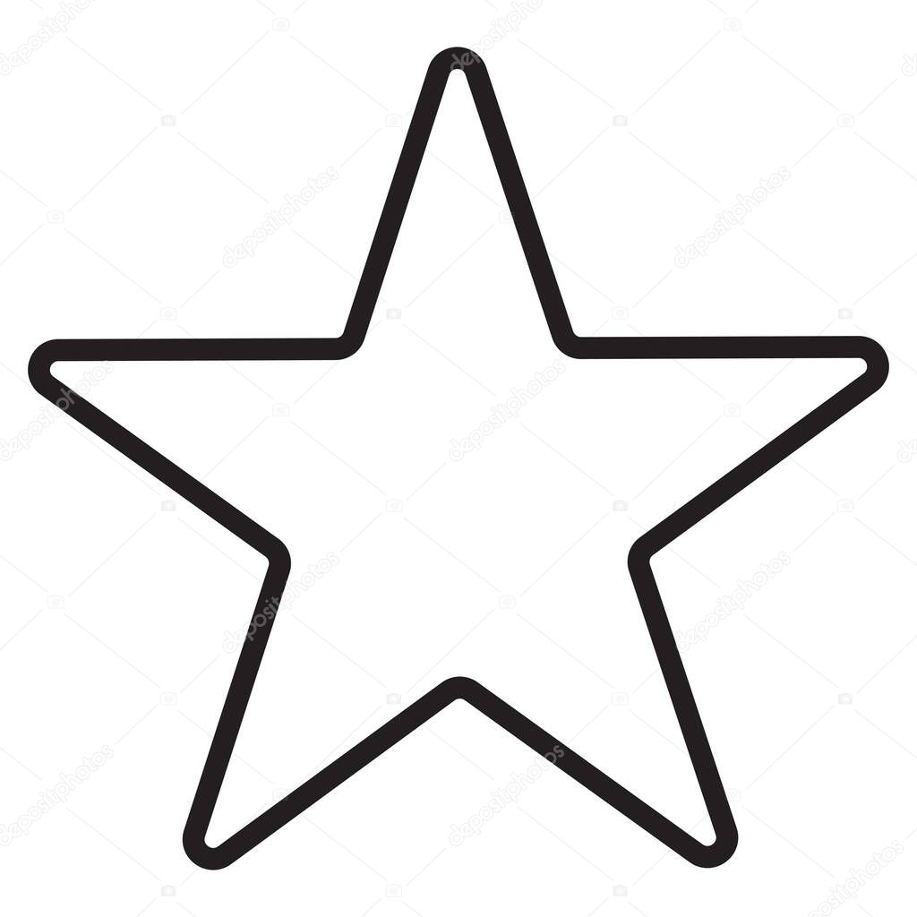 Star favorite icon , star icon vector on a white background