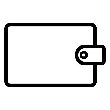 Para cüzdanı resmetme vektör sembolü