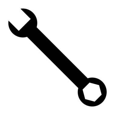 Beyaz arkaplanda anahtar simgesi izole edildi