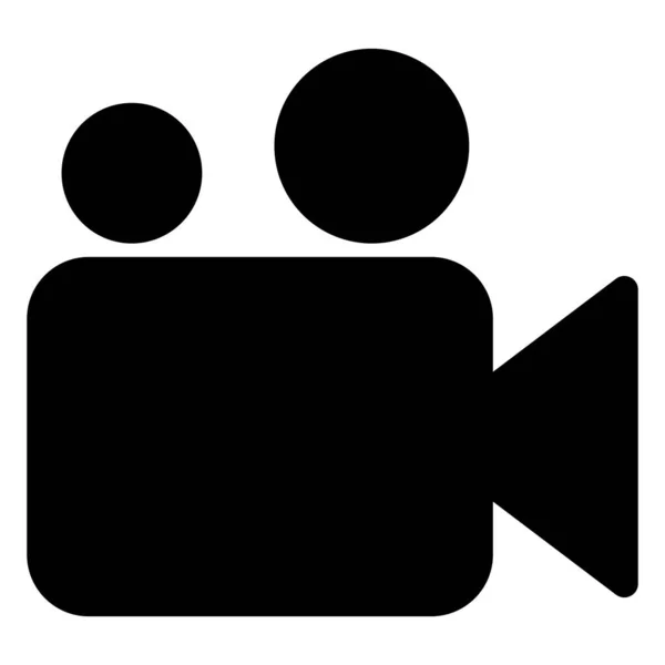 Video Camera Icon Vector Cinema Camera Icon Movie Camera Sign — Stock Vector
