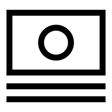 Para ikonu. Para ikonu. öde simge vektör illüstrasyonu