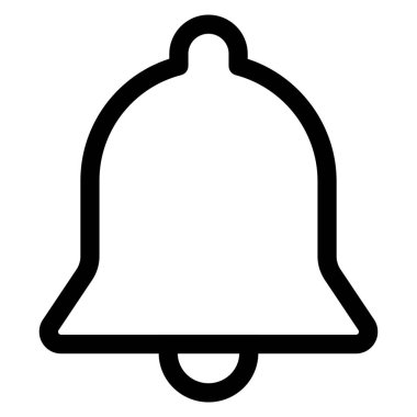 bildirim simgesi. Çan ikonu. Dikkat ikonu. Uyarı işareti. vektör illüstrasyonu