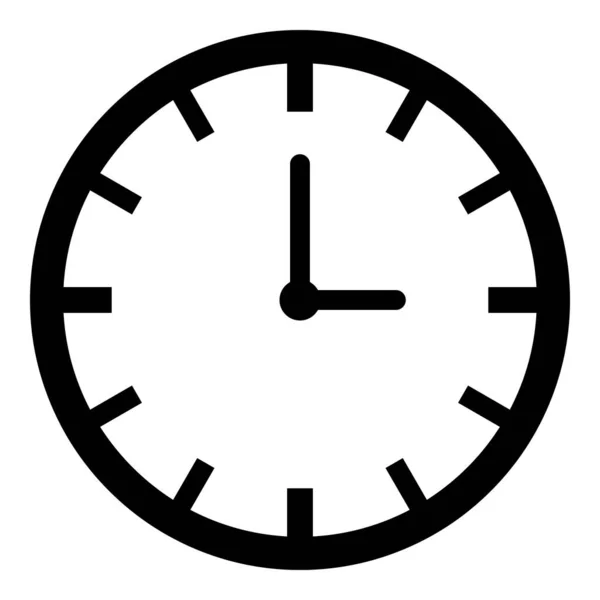 あなたのウェブサイトのデザインのための白い背景に隔離された時計のアイコンベクトル — ストックベクタ