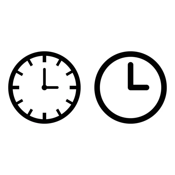 Ρολόι Εικονίδιο Που Διάνυσμα Απομονώνονται Λευκό Φόντο Εικονίδιο Παρακολούθησης — Διανυσματικό Αρχείο