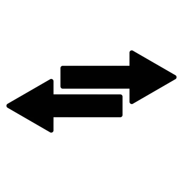 Icon Vektor Austauschen Transfersymbol Isoliert Auf Weißem Hintergrund — Stockvektor