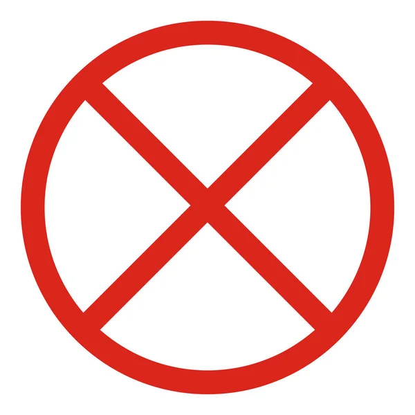 Kein Zeichen Eingeben Kein Parkzonenschild Parkverbot Symbol Vektorillustration — Stockvektor