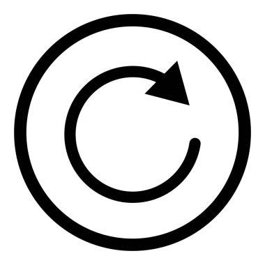 Simgeyi daire vektöründe yenile. Simgeyi yeniden yükle. Web siteleri ve uygulamalar için işareti yeniden başlat