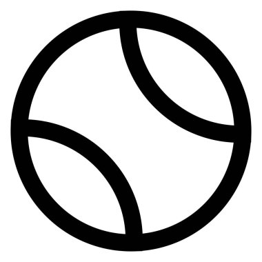 Tenis topu ikonu vektör illüstrasyon şablonu modada