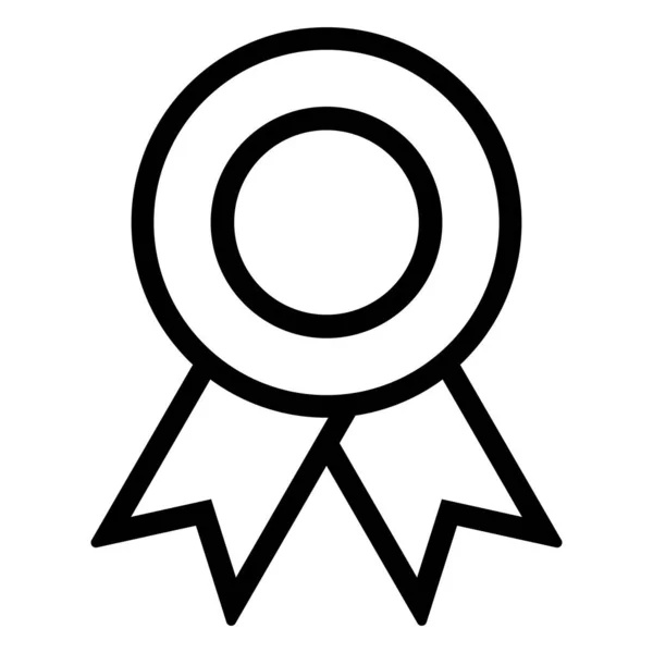 Badge Icône Avec Vecteur Ruban Isolé Sur Fond Blanc — Image vectorielle