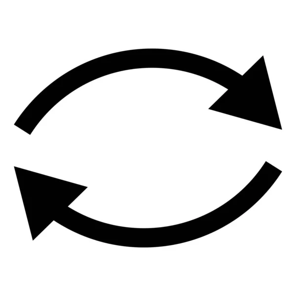 Reverse Icon Symbol Ersetzen Zeichen Auf Weißem Hintergrund Austauschen Wiederholungssymbol — Stockvektor